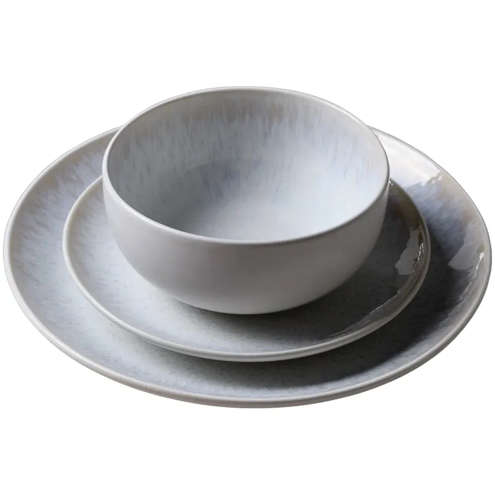 White Textured 12 Piece Dinner Set - White