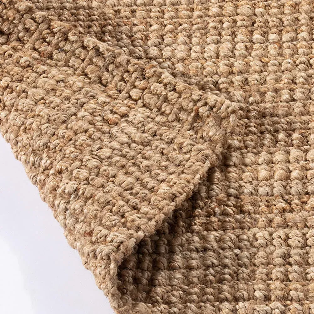 Whitefield Handwoven Jute Boucle Doormat - Natural