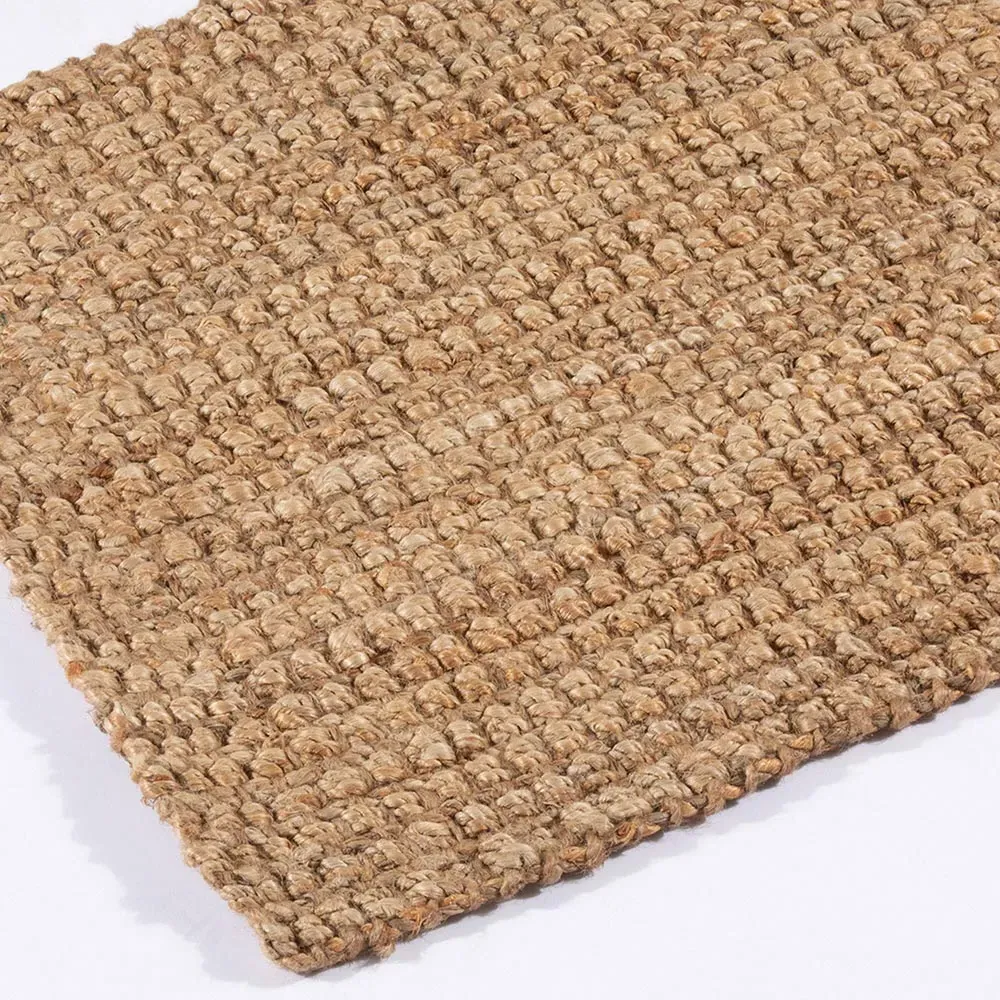 Whitefield Handwoven Jute Boucle Doormat - Natural