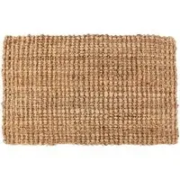 Whitefield Handwoven Jute Boucle Doormat - Natural
