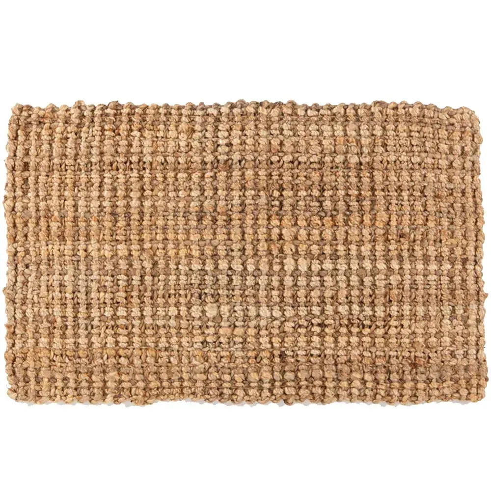 Whitefield Handwoven Jute Boucle Doormat - Natural