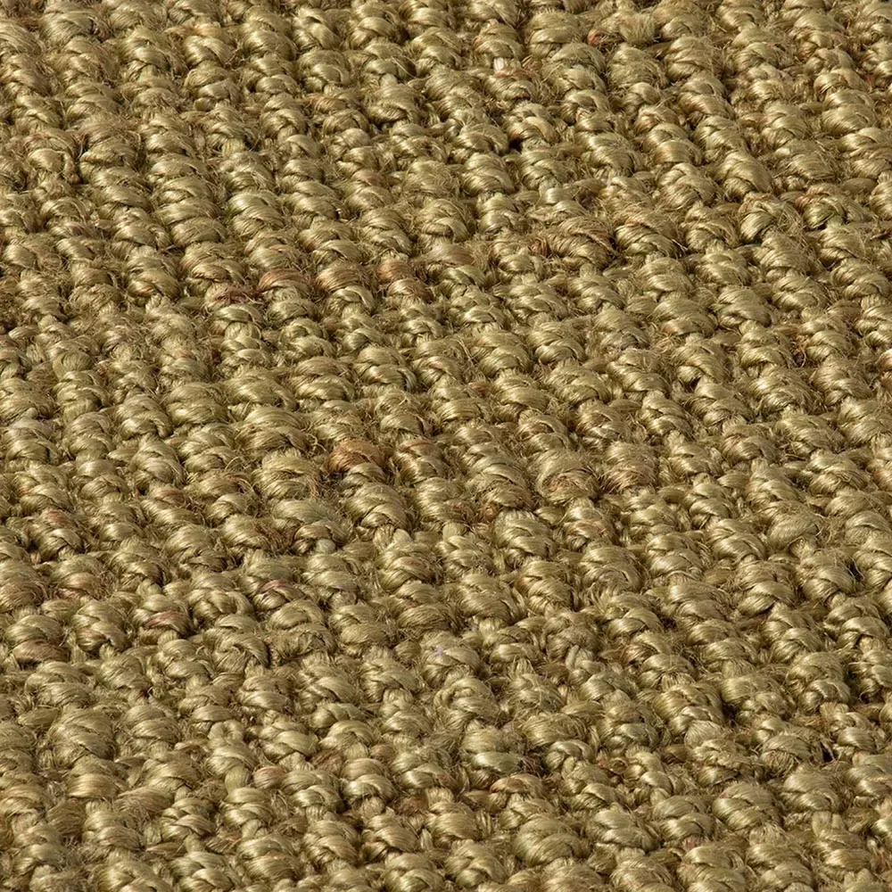 Whitefield Handwoven Jute Boucle Doormat - Olive Green