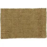 Whitefield Handwoven Jute Boucle Doormat - Olive Green