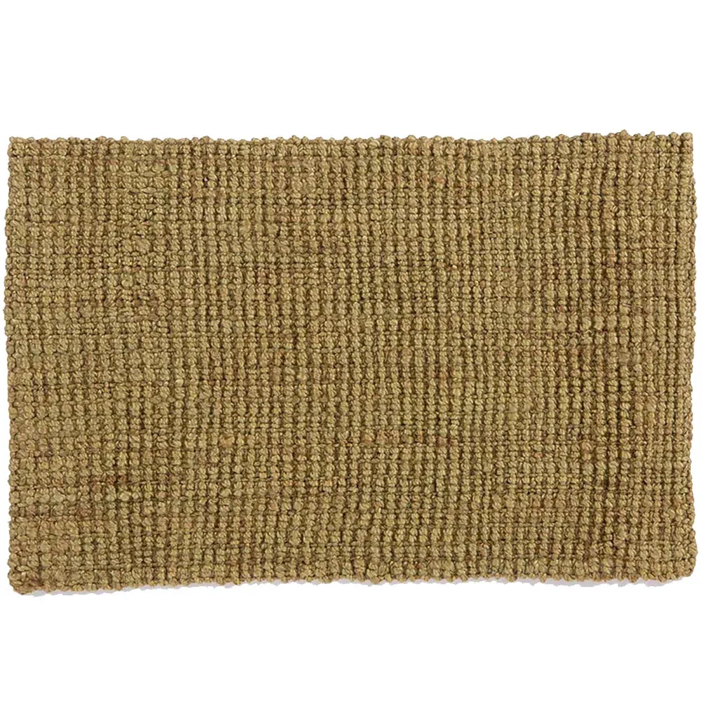 Whitefield Handwoven Jute Boucle Doormat - Olive Green image