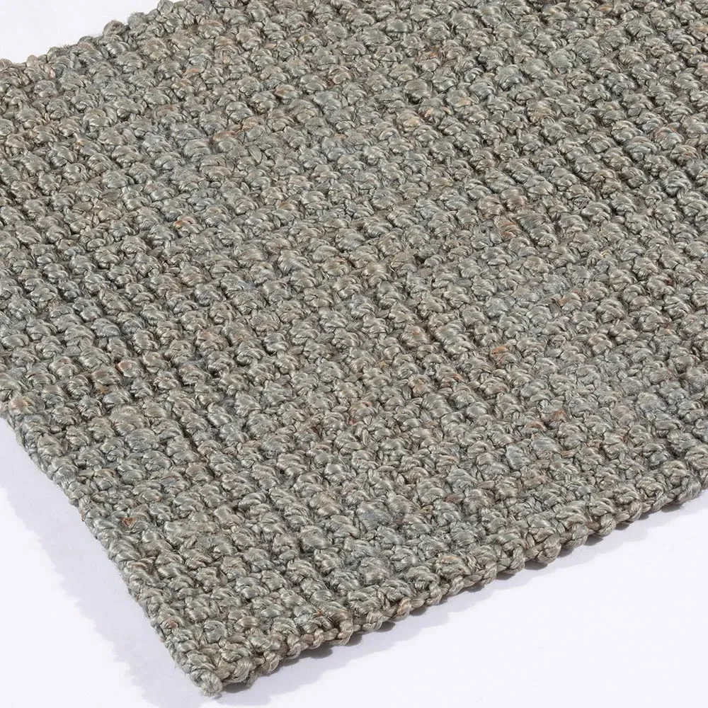 Whitefield Textured Boucle Runner - Grey, Jute