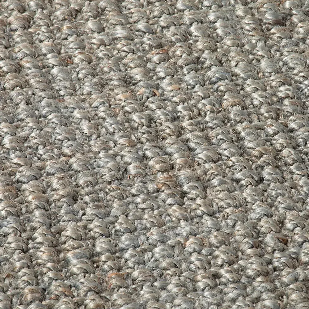 Whitefield Textured Boucle Runner - Grey, Jute