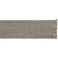 Whitefield Textured Boucle Runner - Grey, Jute