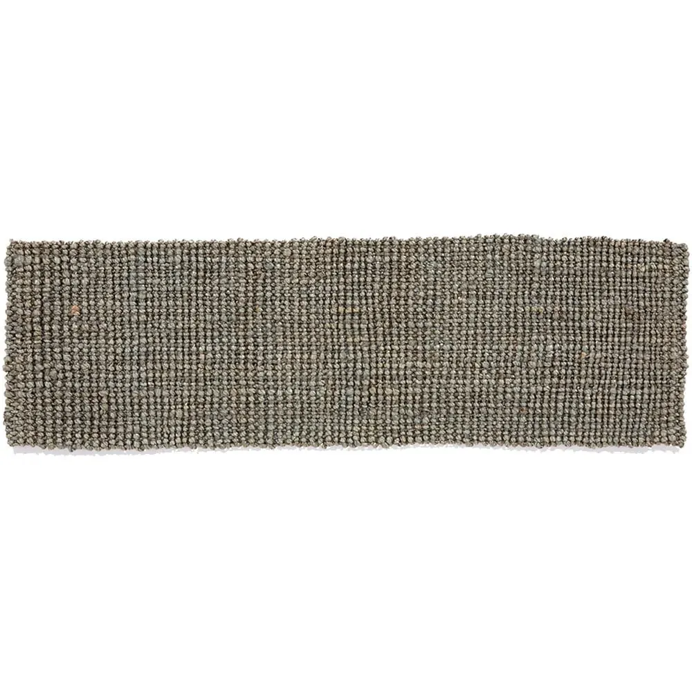 Whitefield Textured Boucle Runner - Grey, Jute