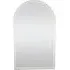 Wide Arch Neon Mirror - Silver