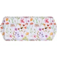 Wild Flowers Drinks Tray - White