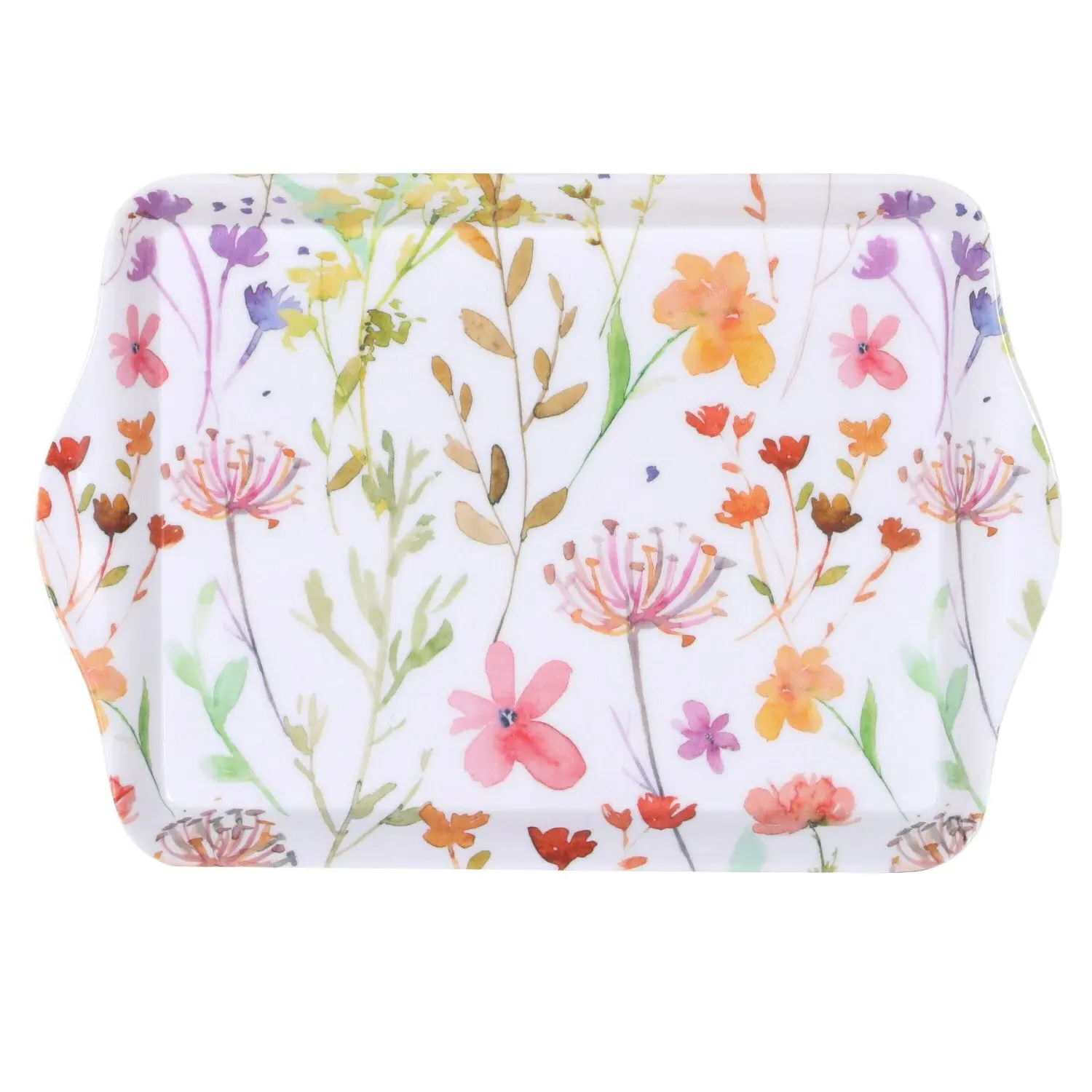 Wild Flowers Trinket Tray - White image