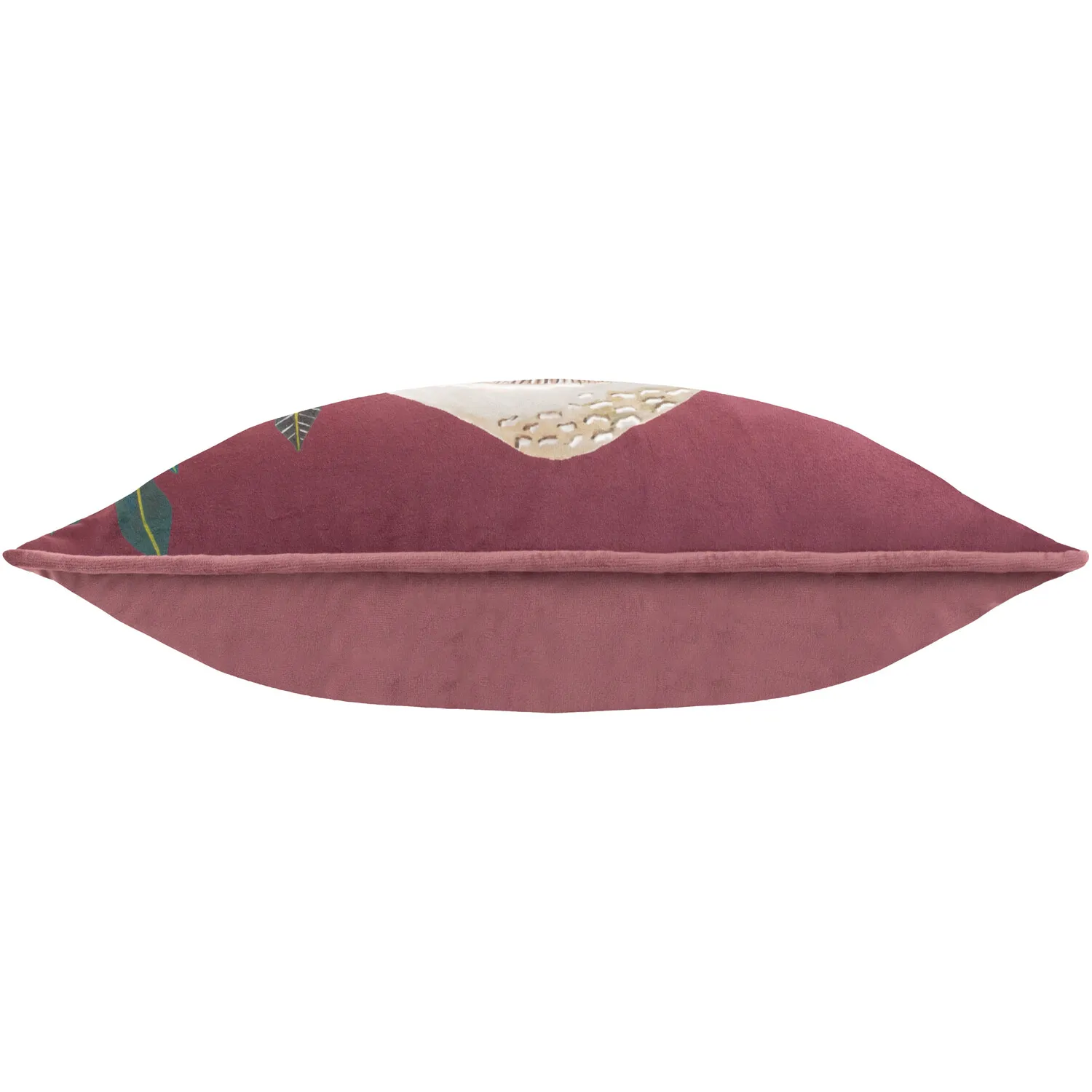 Wild Garden Mushroom Cushion - Plum