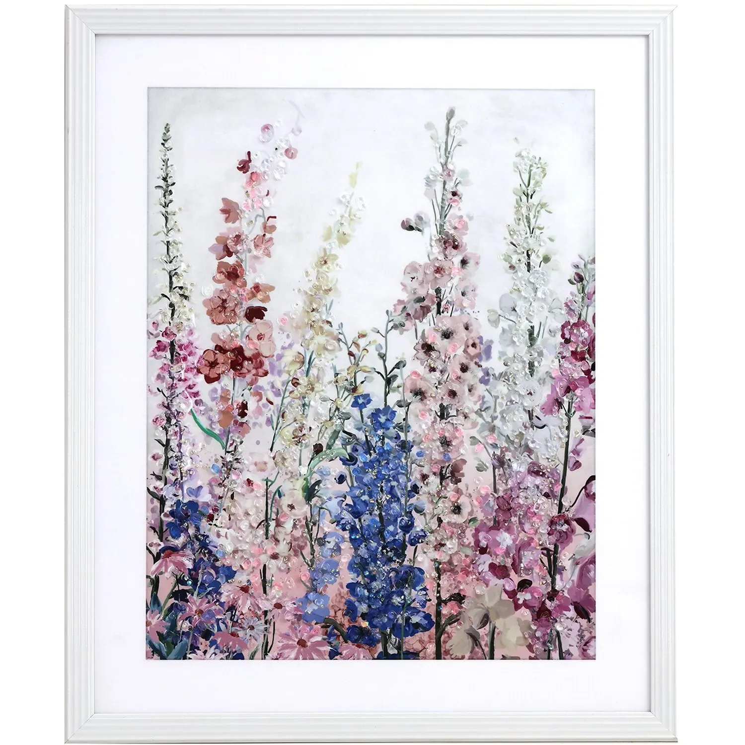 Wildflower Framed Crystal Art