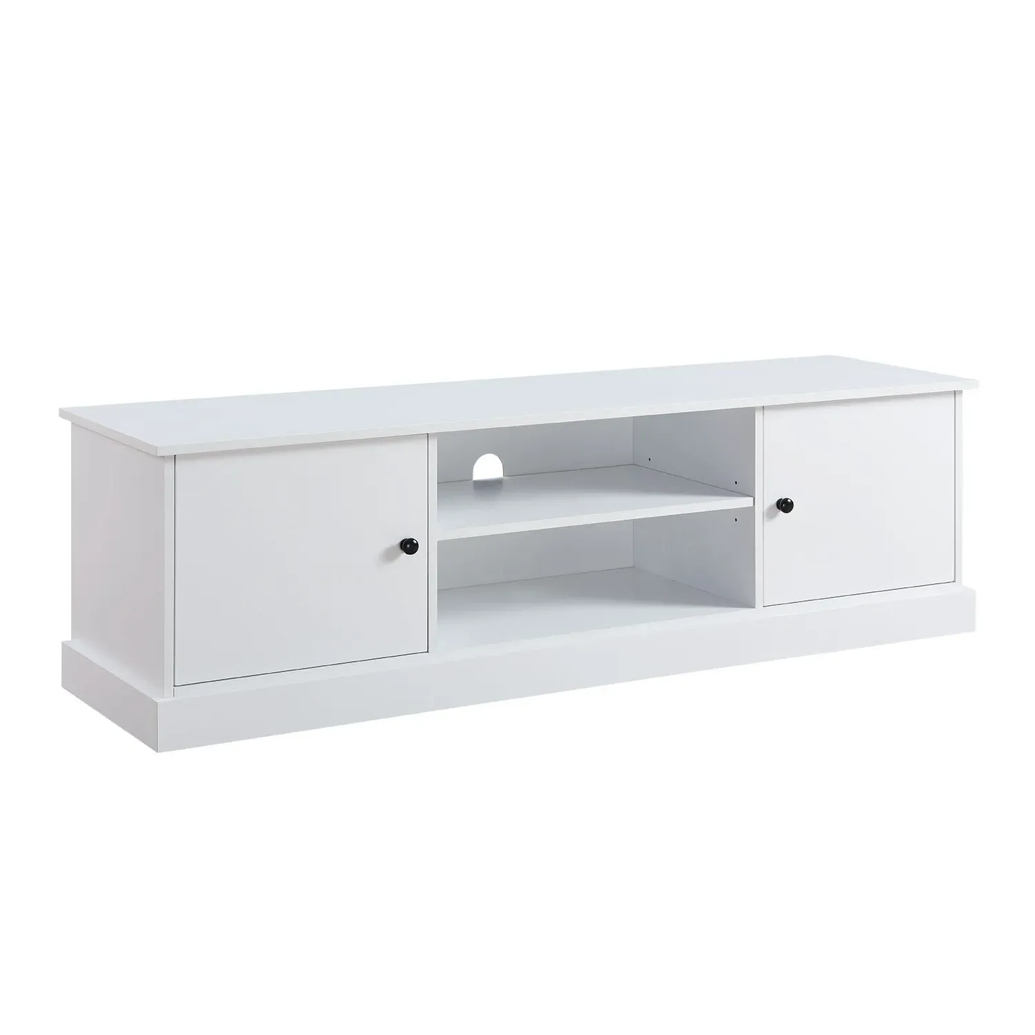 Windsor 2 Door TV Unit with Storage - White