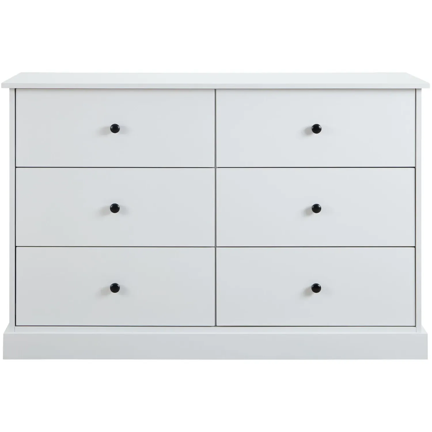 Windsor 6 Drawer Chest of Drawers - White
