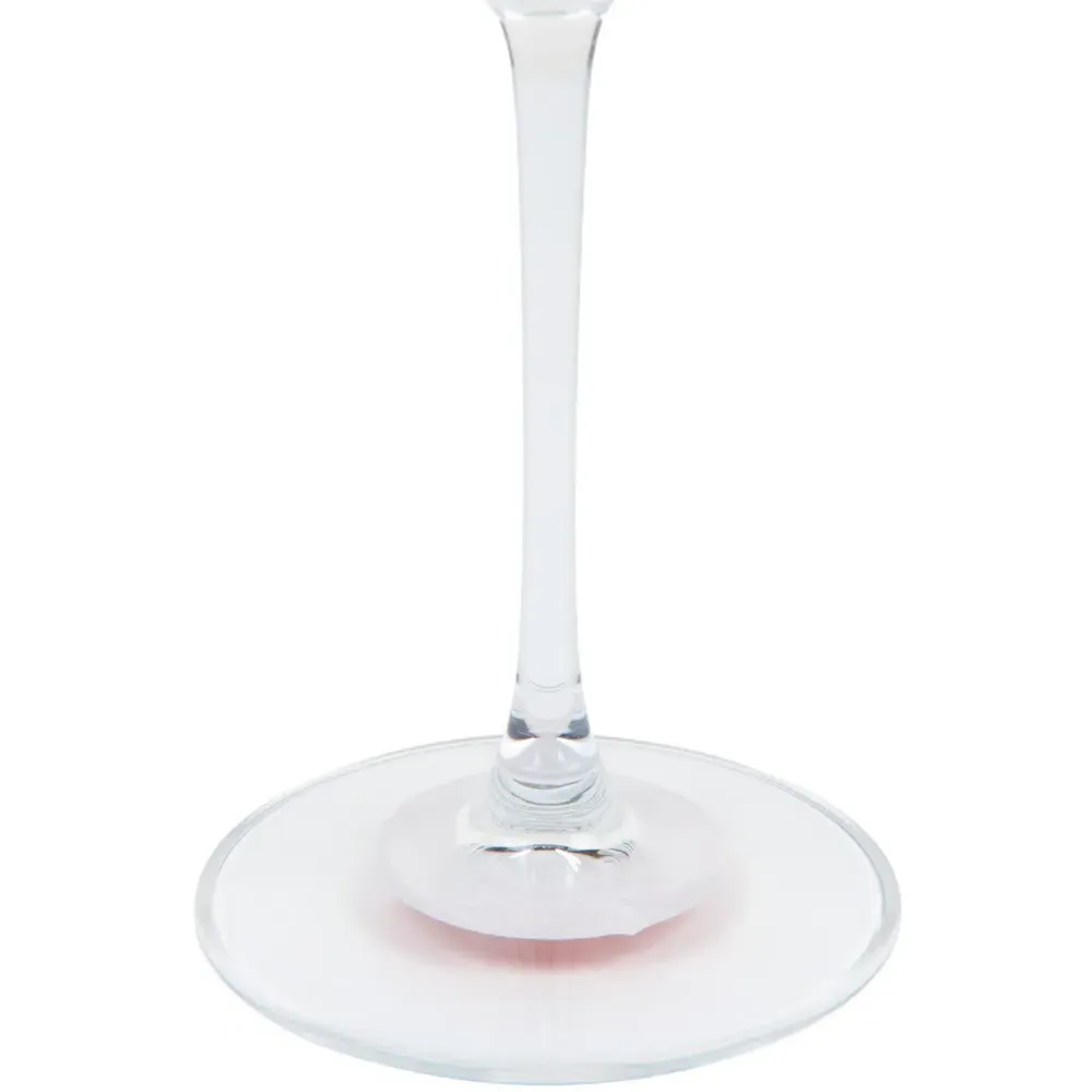 Wine Glass with Mistletoe Decoration - Clear