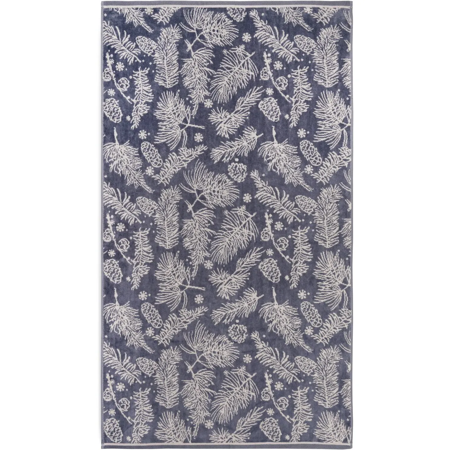 Winter Branches Bath Towel - Dusky Blue, Cotton image