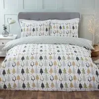 Winter Forest Duvet Set - Green