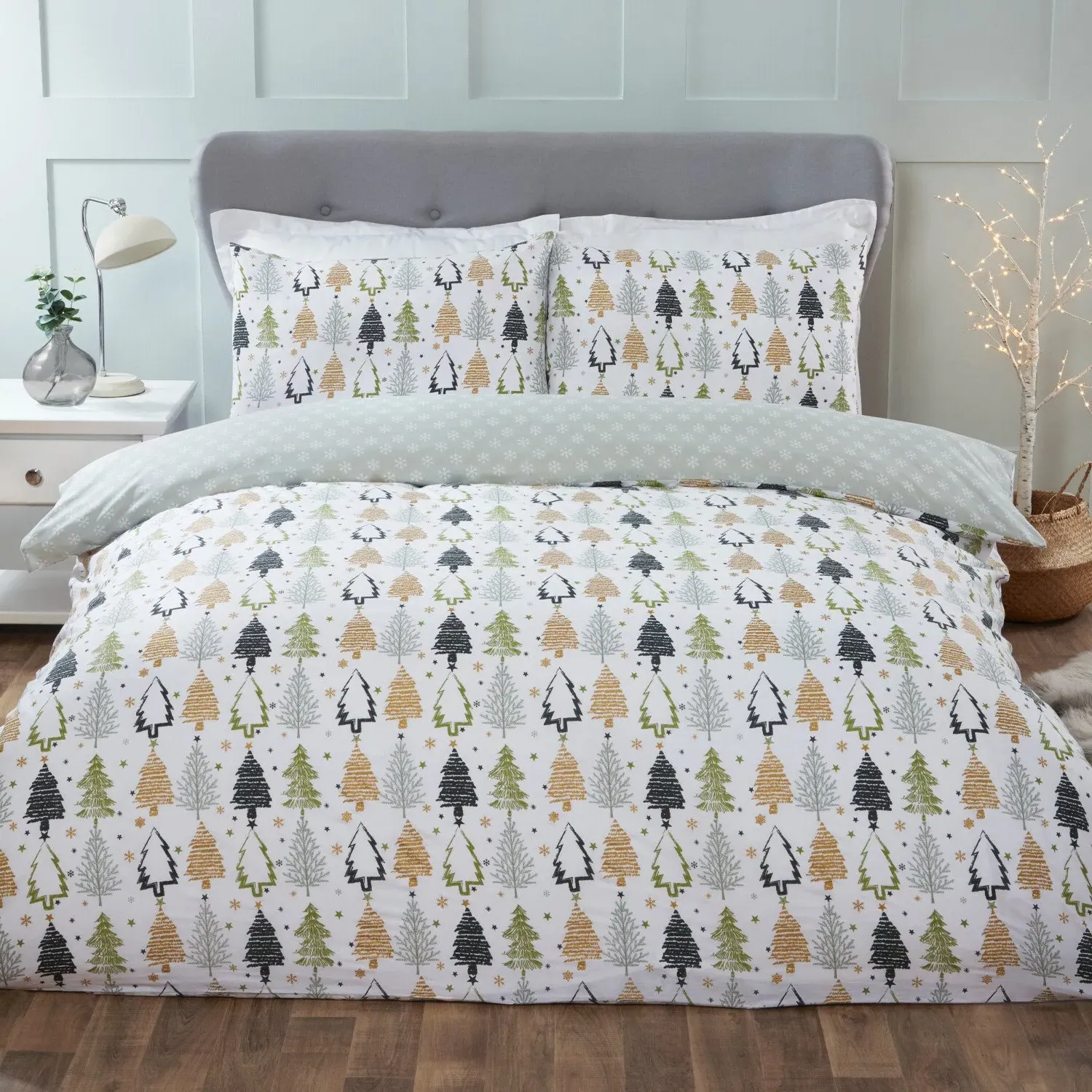 Winter Forest Duvet Set - Green image