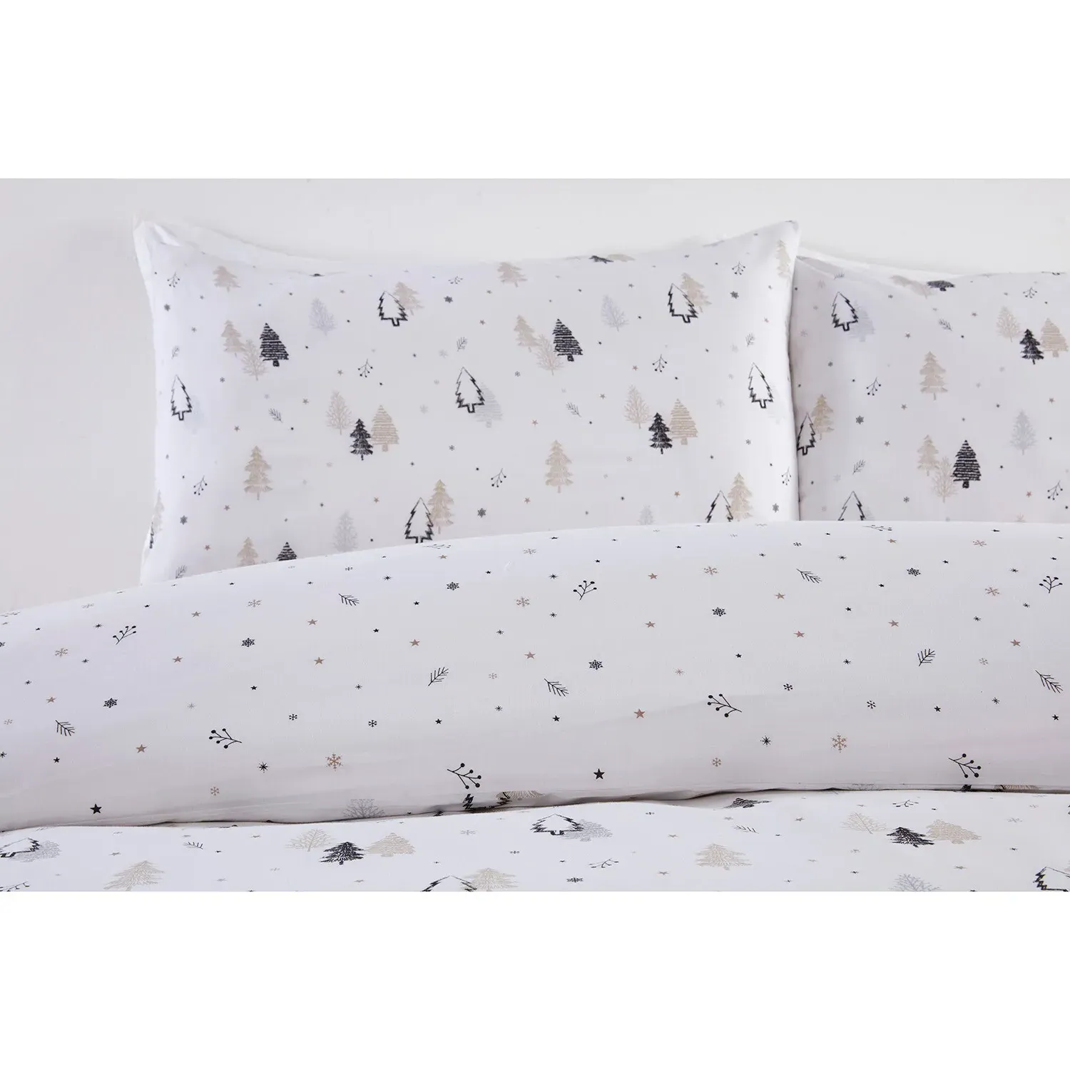 Winter Forest Super King Duvet Set - White