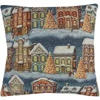 Winter House Tapestry Cushion