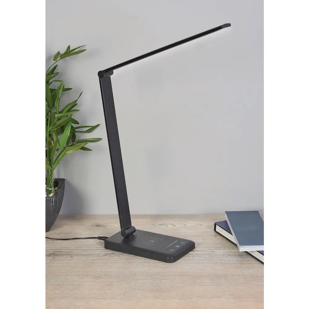 Wireless Charging LED Desk Lamp - Dimmable