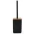 Wood Geo Toilet Brush Holder - Black