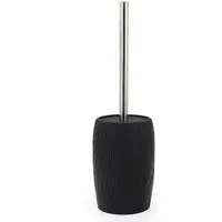 Wood Grain Toilet Brush Holder - Black