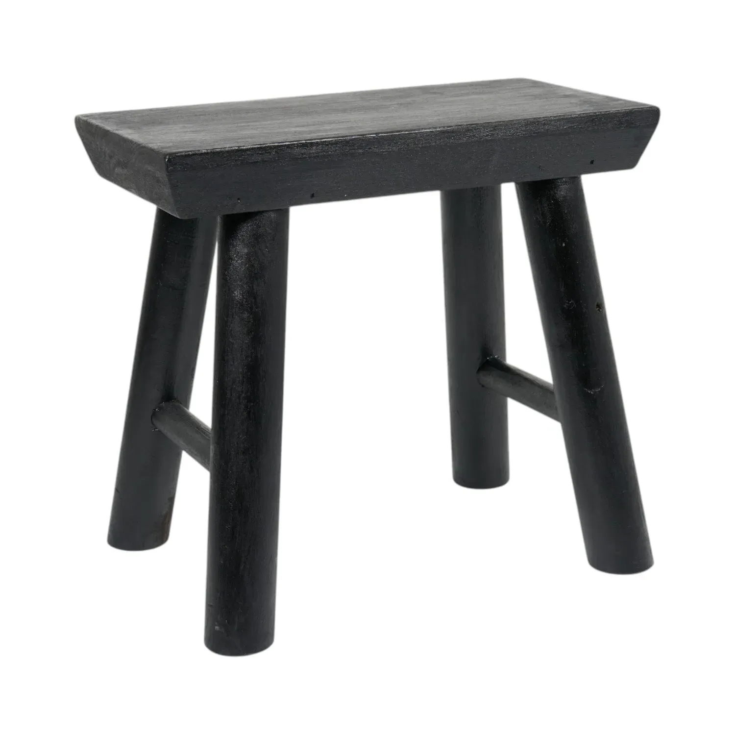 Wood Stool - Black