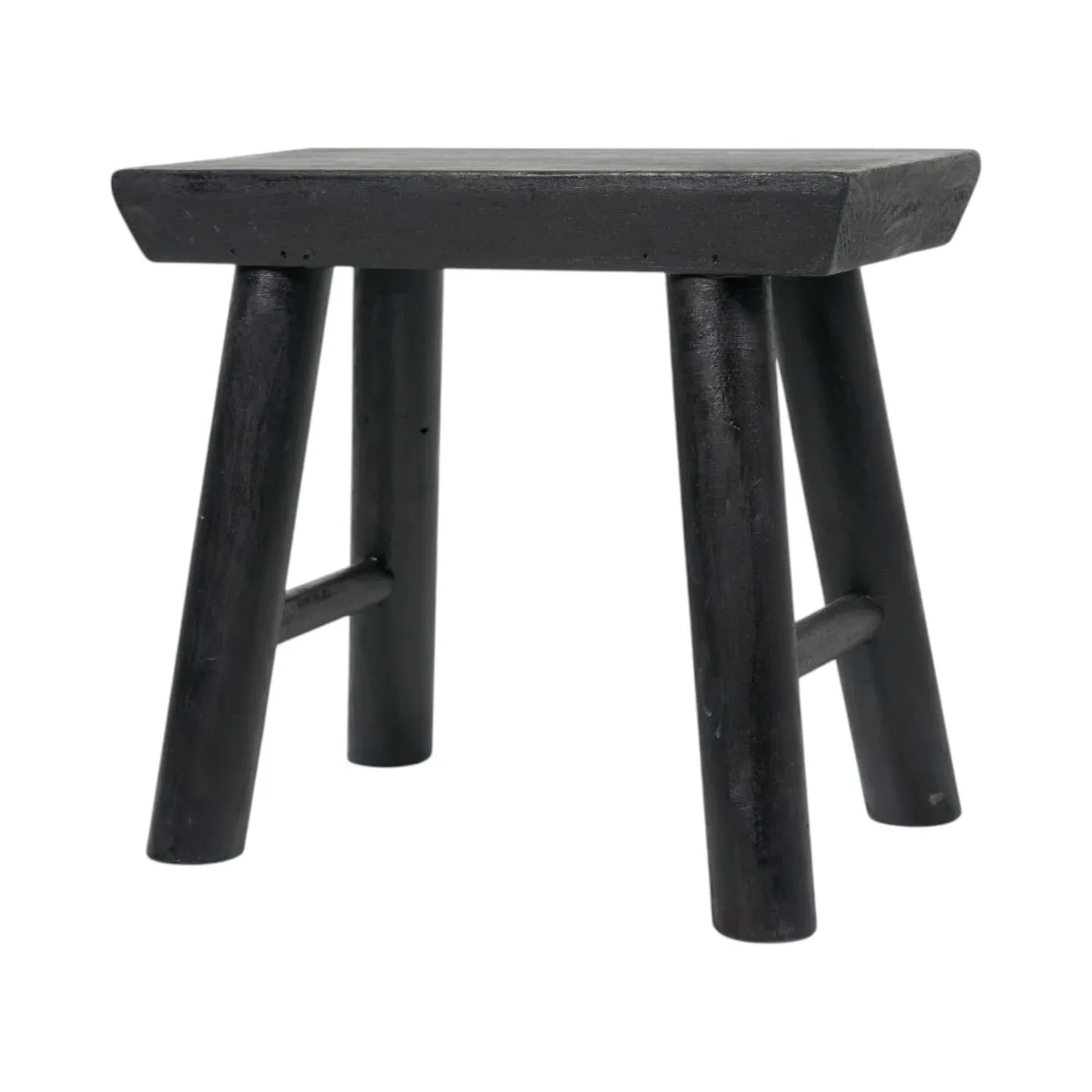 Wood Stool - Black
