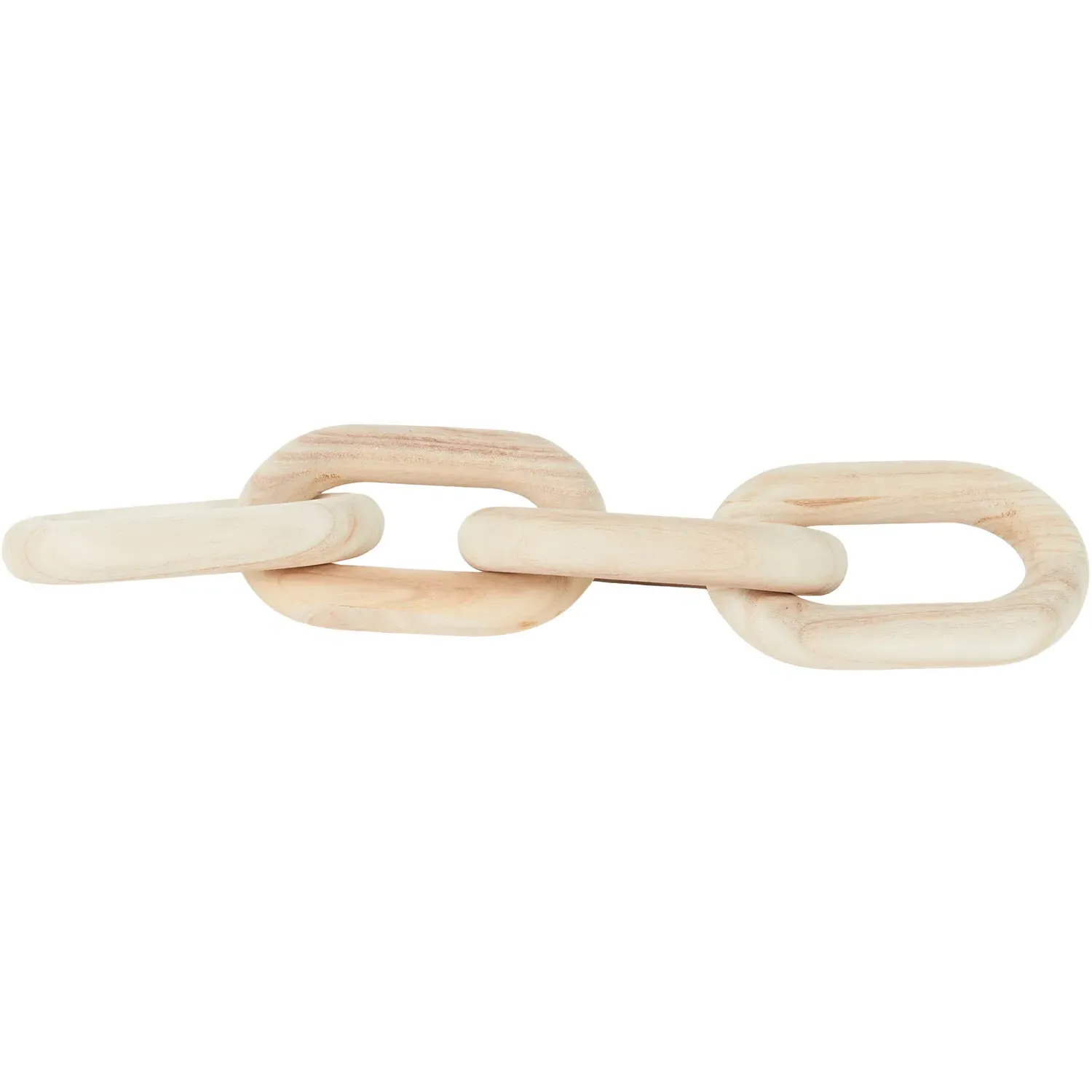 Wooden Chain Wall Decor 45cm - Natural Wood