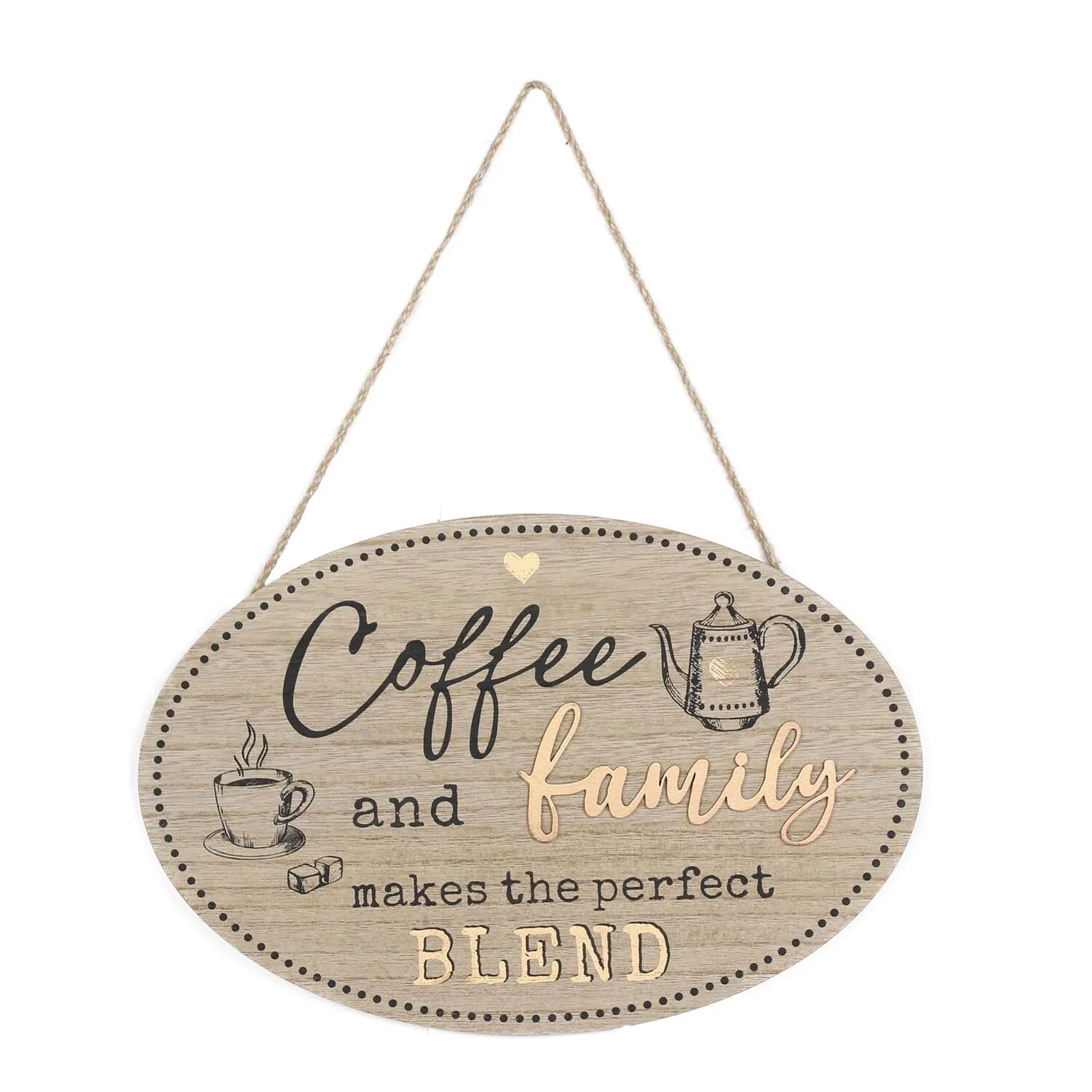 Wooden Coffee Slogan Sign