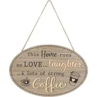 Wooden Coffee Slogan Sign