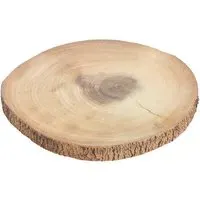 Wooden Effect Log Decoration Stand 29cm