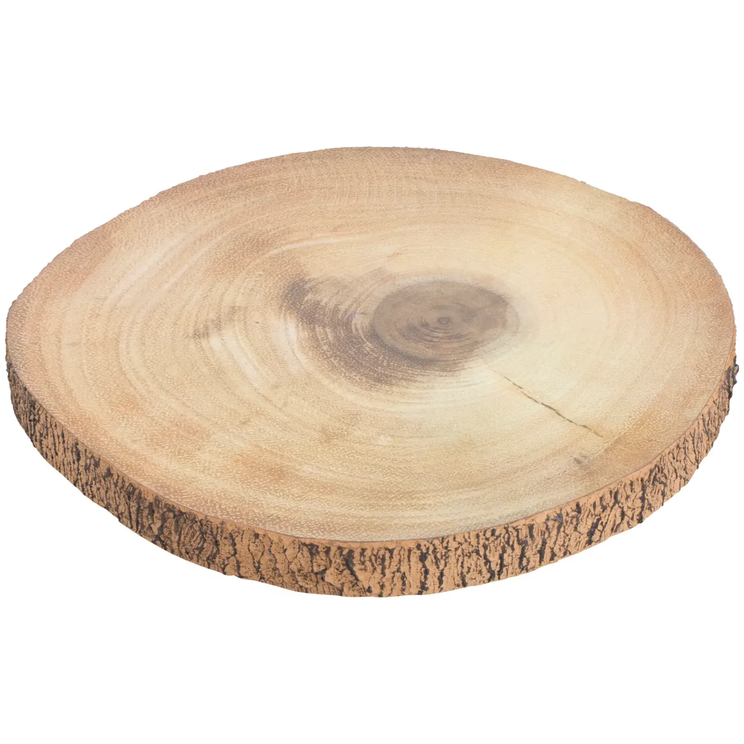 Wooden Effect Log Decoration Stand 29cm