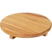 Wooden Footed Tray - Natural