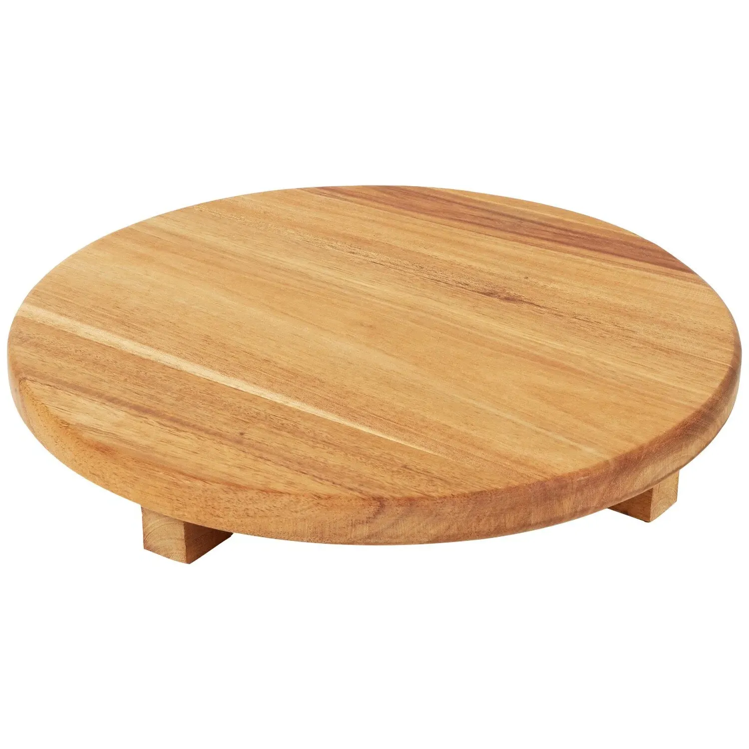 Wooden Footed Tray - Natural image