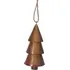 Wooden Hanging Tree Christmas Ornament - Brown