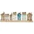 Wooden Houses Plaque - Natural