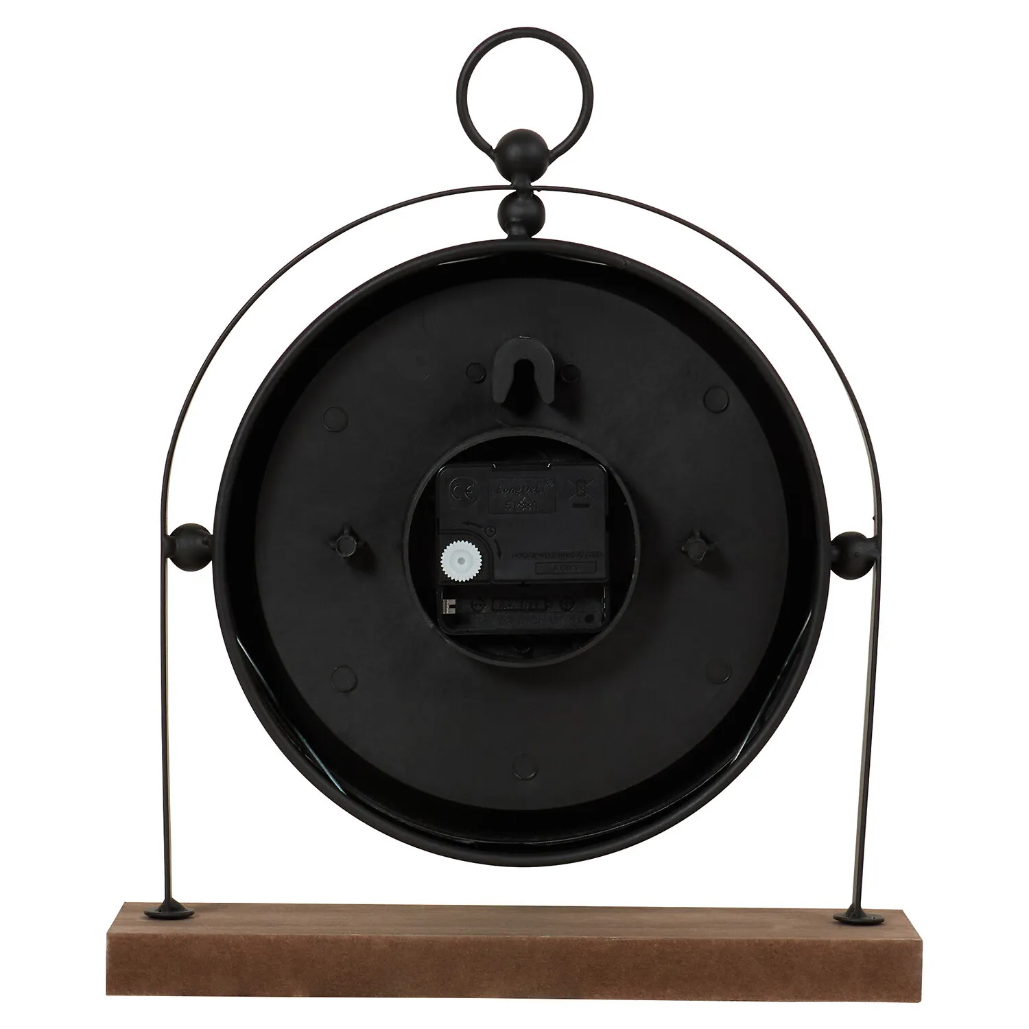 Wooden Mantle Clock - Black