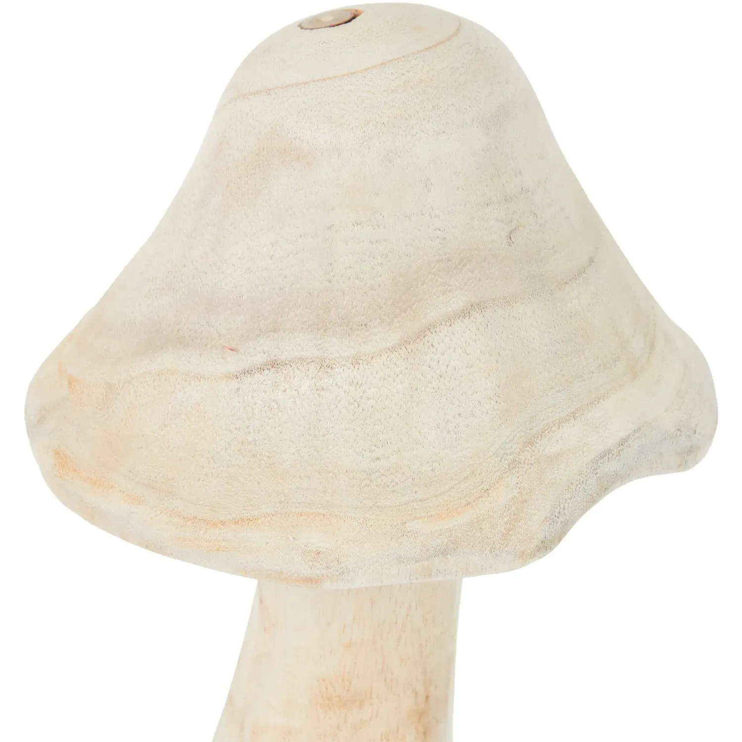 Wooden Mushroom Ornament - Natural