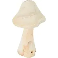 Wooden Mushroom Ornament - Natural