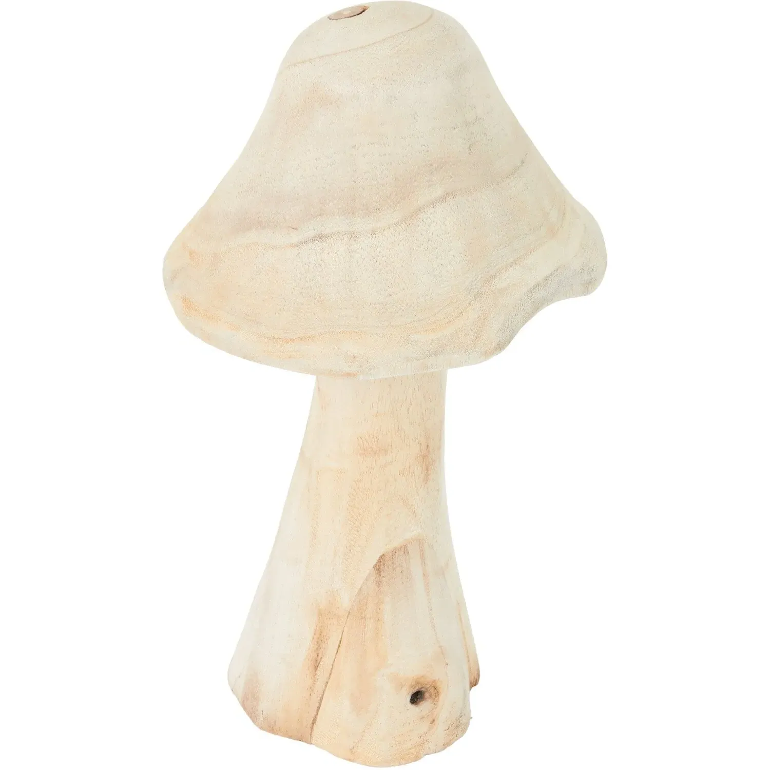 Wooden Mushroom Ornament - Natural image