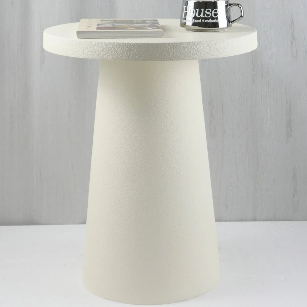 Wooden Side Table - White image
