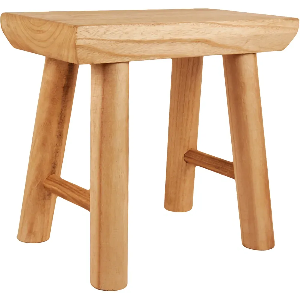 Wooden Stool - Brown