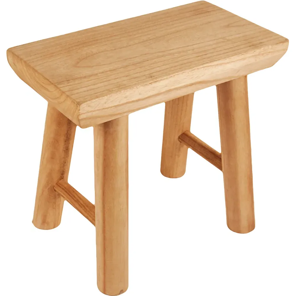 Wooden Stool - Brown