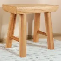 Wooden Stool - Brown