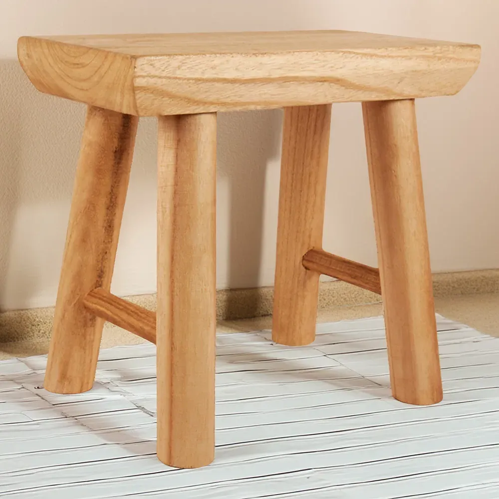 Wooden Stool - Brown