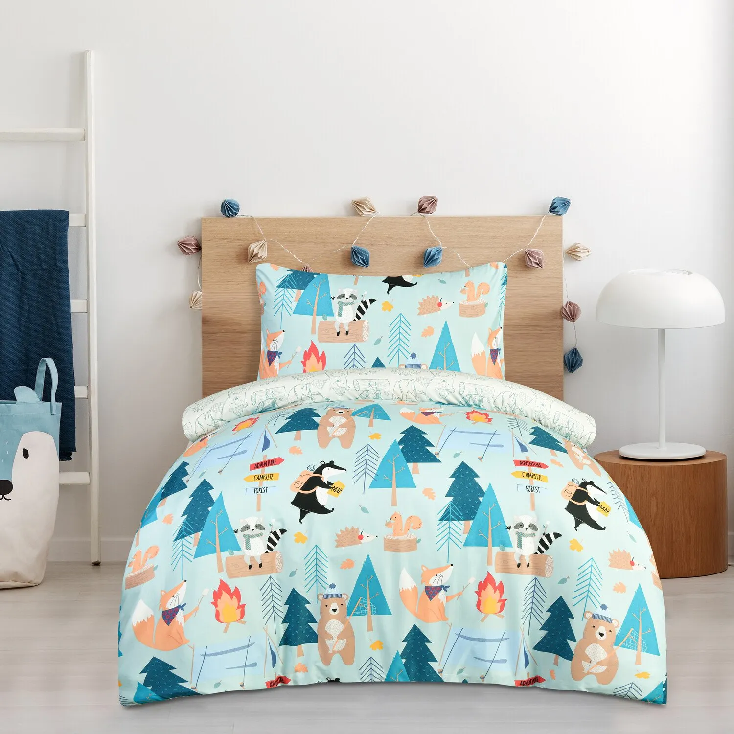 Woodland Adventure Duvet Cover and Pillowcase Set image