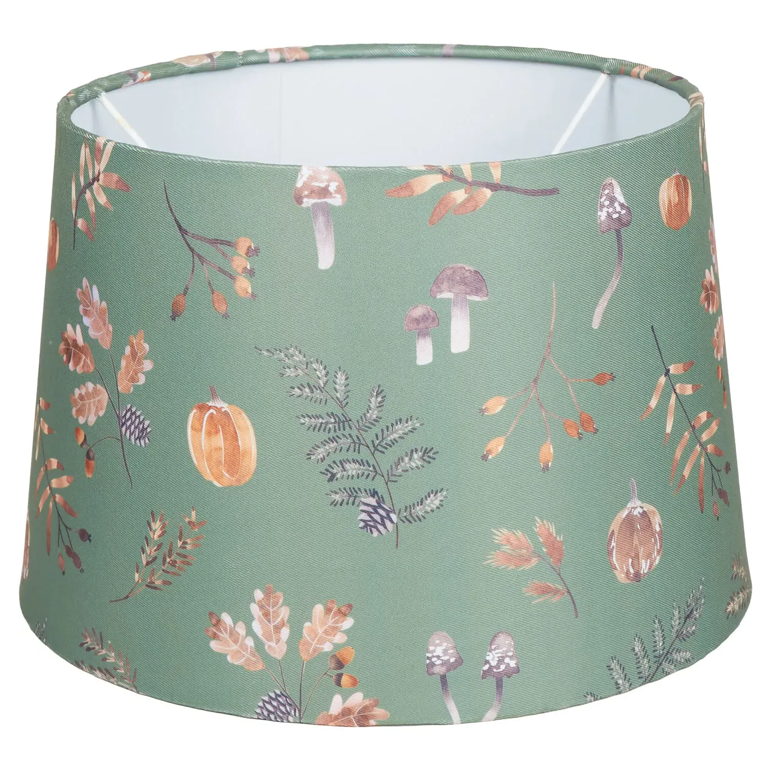 Woodland Autumn Lamp Shade - Green